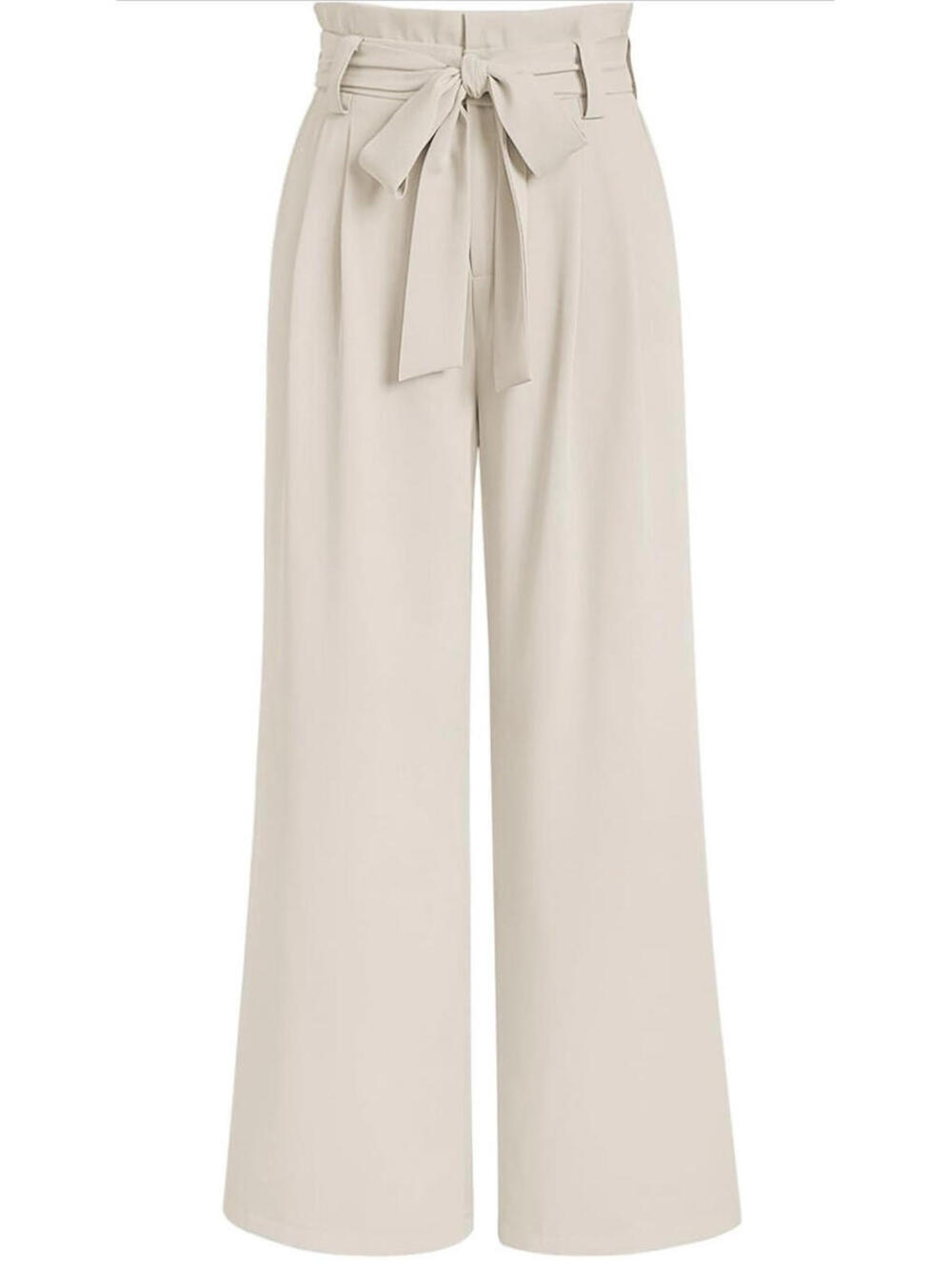 LILLUSORY Wide Leg Dress Pants Women's Paperbag High Waisted Casual Trousers L